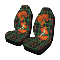 Poppy Elve On Tartan Car Seat Covers (Set of 2)