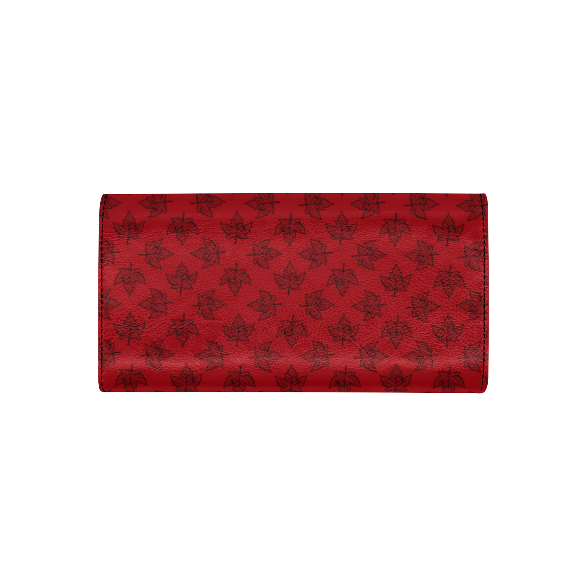 Cool Canada Wallets Retro Red Women's Flap Wallet (Model 1707)