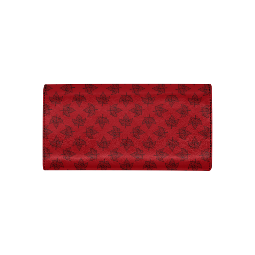 Cool Canada Wallets Retro Red Women's Flap Wallet (Model 1707)