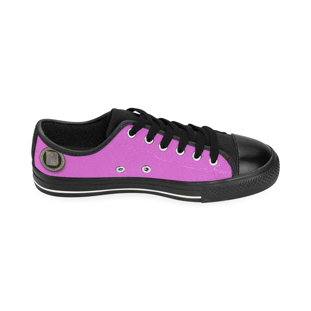 Dundeal Foze Pink/Black (Ently Edition) Men's Classic Canvas Shoes (Model 018)