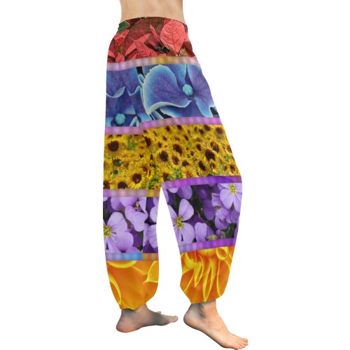 flora tiles Women's All Over Print Harem Pants (Model L18)