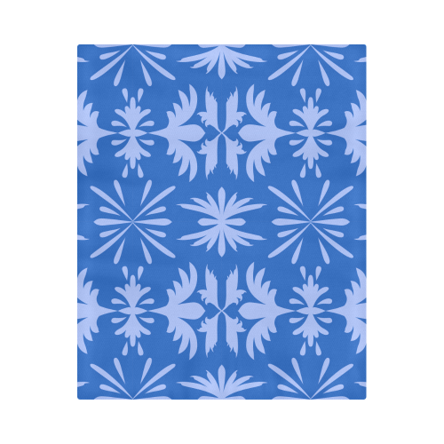 Blue damask Duvet Cover 86"x70" ( All-over-print)