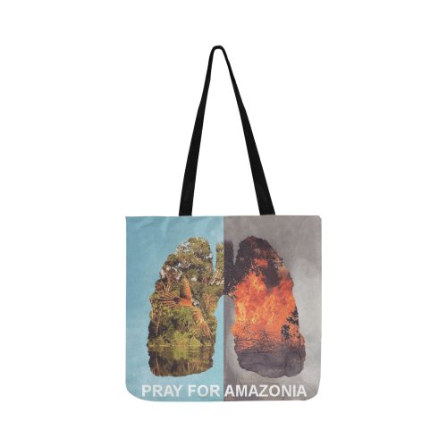 PRAY FOR AMAZONIA Reusable Shopping Bag Model 1660 (Two sides)