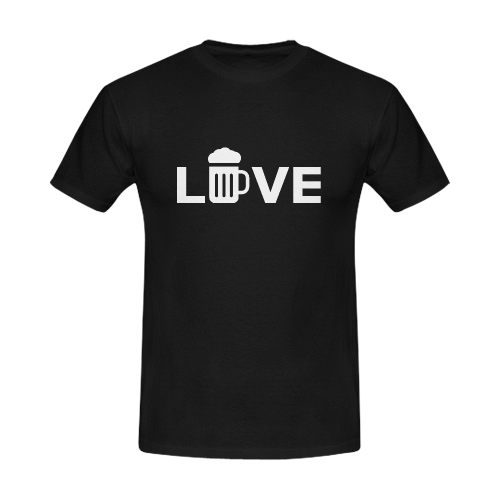 Love Beer Men's T-Shirt in USA Size (Front Printing Only)