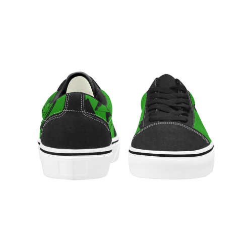 GOD Surface 1 Black & Green Men's Low Top Skateboarding Shoes (Model E001-2)