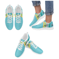 "Zero Gravity" Female Sneaker Brand Razzle Dazzle Teal W Free Shipping Women's Breathable Running Shoes/Large (Model 055)