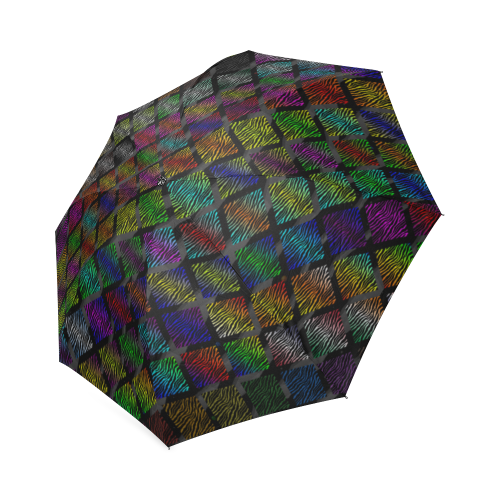 Ripped SpaceTime Stripes Collection Foldable Umbrella (Model U01)