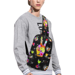 Peace Popart by Nico Bielow Chest Bag (Model 1678)