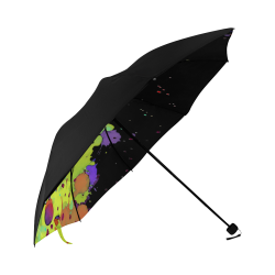 CRAZY multicolored SPLASHES / SPLATTER / SPRINKLE Anti-UV Foldable Umbrella (Underside Printing) (U07)