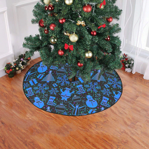 merry christmas 717B by JamColors Christmas Tree Skirt 47" x 47"