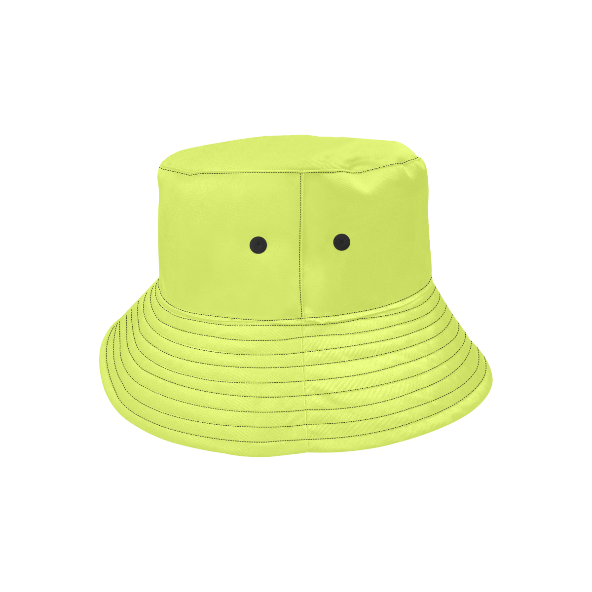 Light Daffodil Yellow Solid Color All Over Print Bucket Hat