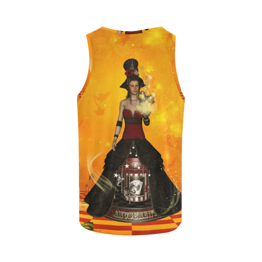 Fantasy women with carousel All Over Print Tank Top for Men (Model T43)