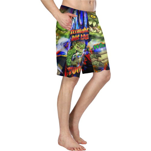 Straight out the Swamp 2 by TheONE Savior @ IMpossABLE Endeavors Men's Swim Trunk (Model L21)
