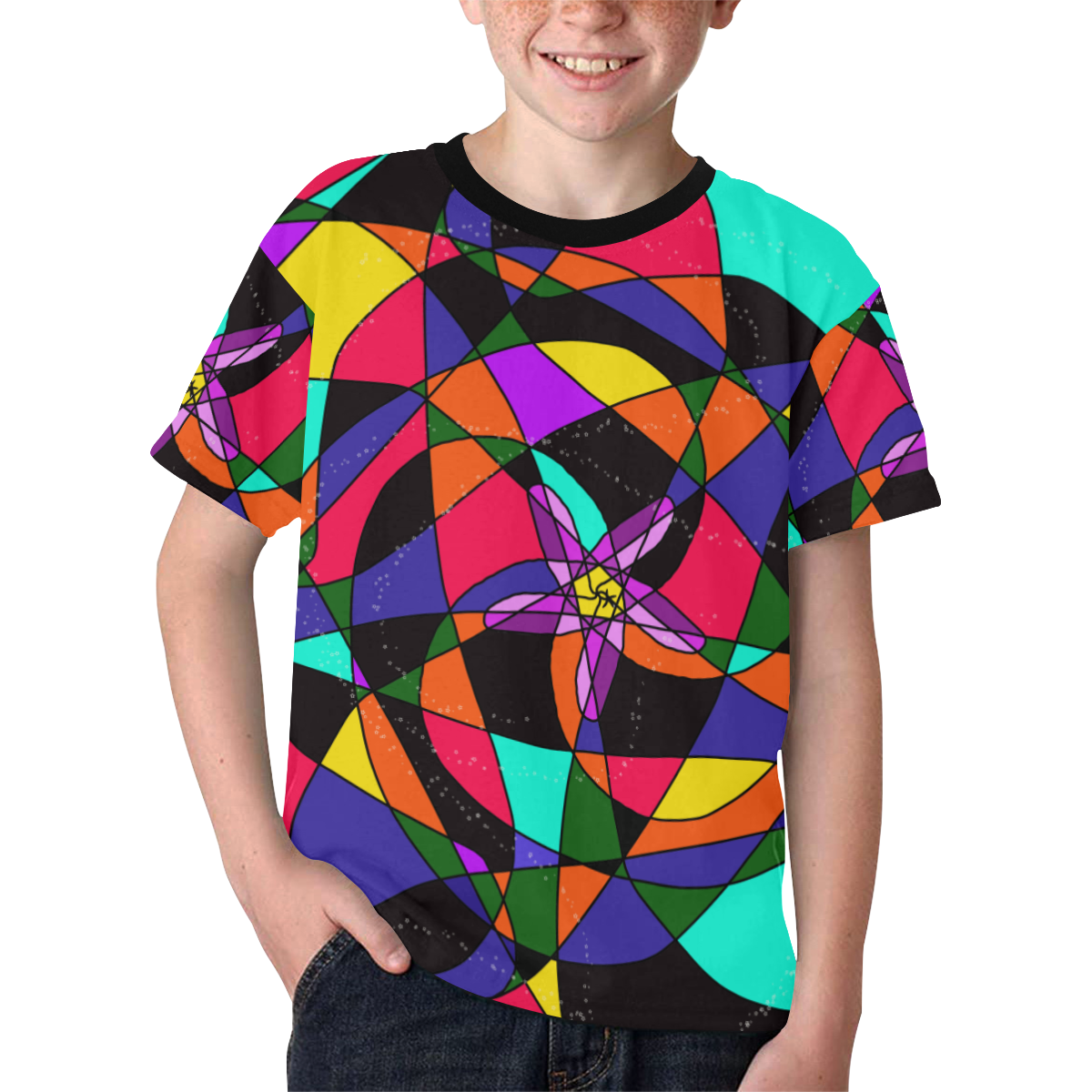 Abstract Design S 2020 Kids' All Over Print T-shirt (Model T65)