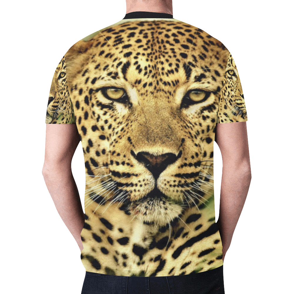 leopard11 New All Over Print T-shirt for Men (Model T45)