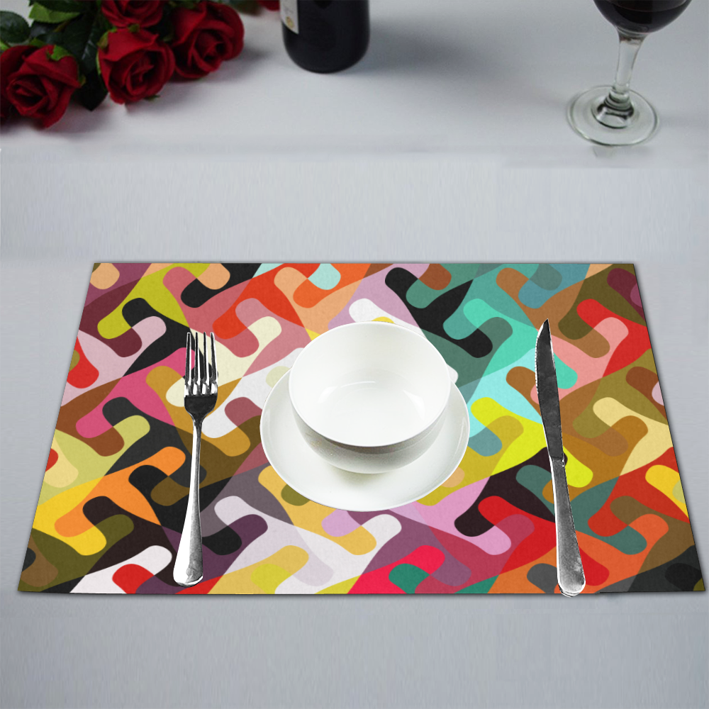 Colorful shapes Placemat 12’’ x 18’’ (Set of 4)