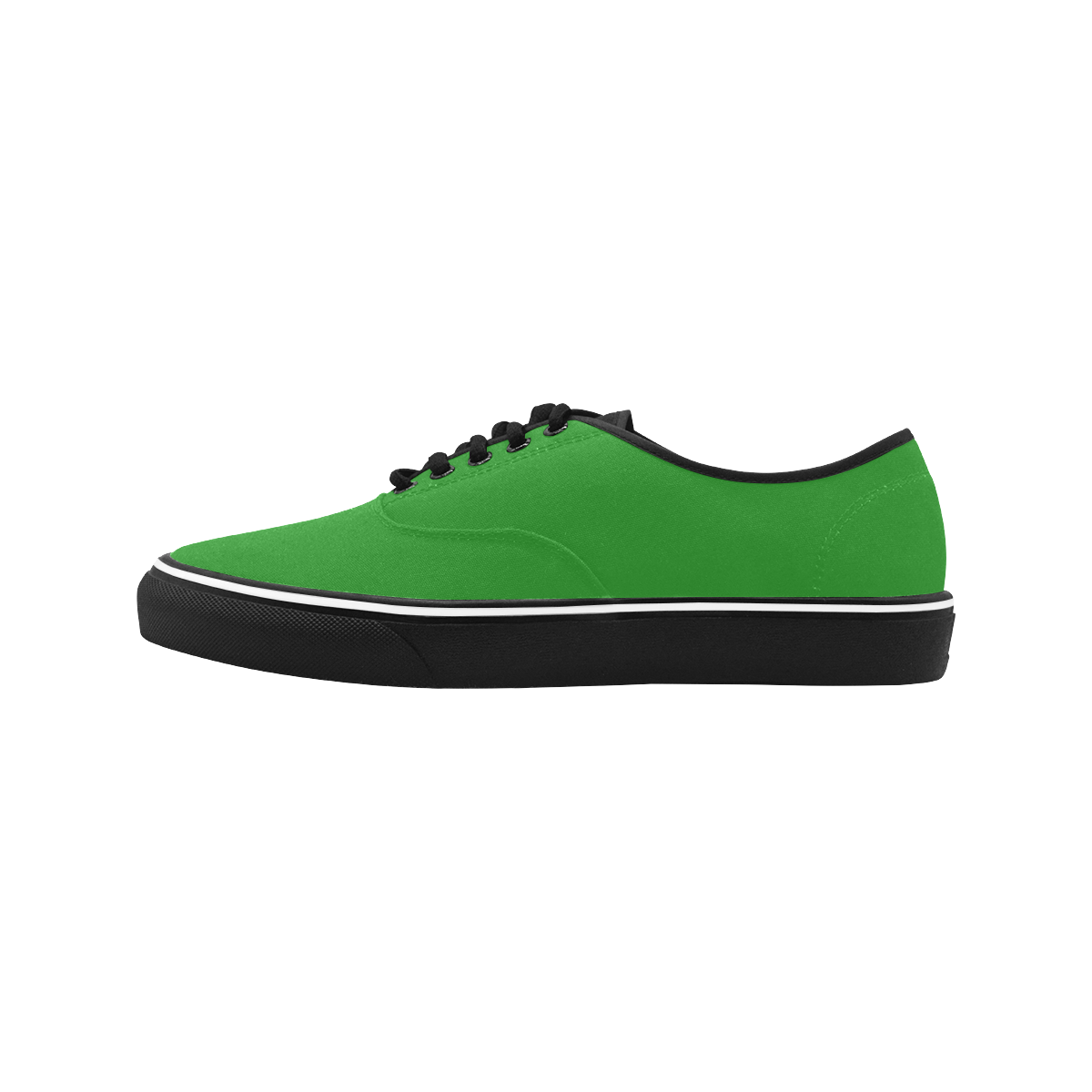 color forest green Classic Men's Canvas Low Top Shoes (Model E001-4)