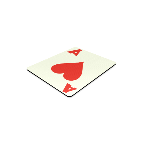 Playing Card Ace of Hearts Rectangle Mousepad