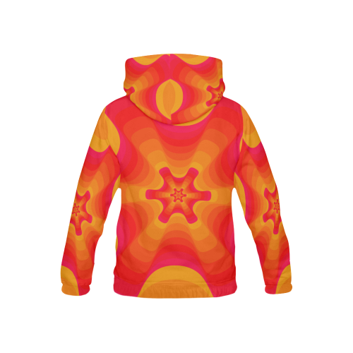 Yellow orange shell All Over Print Hoodie for Kid (USA Size) (Model H13)
