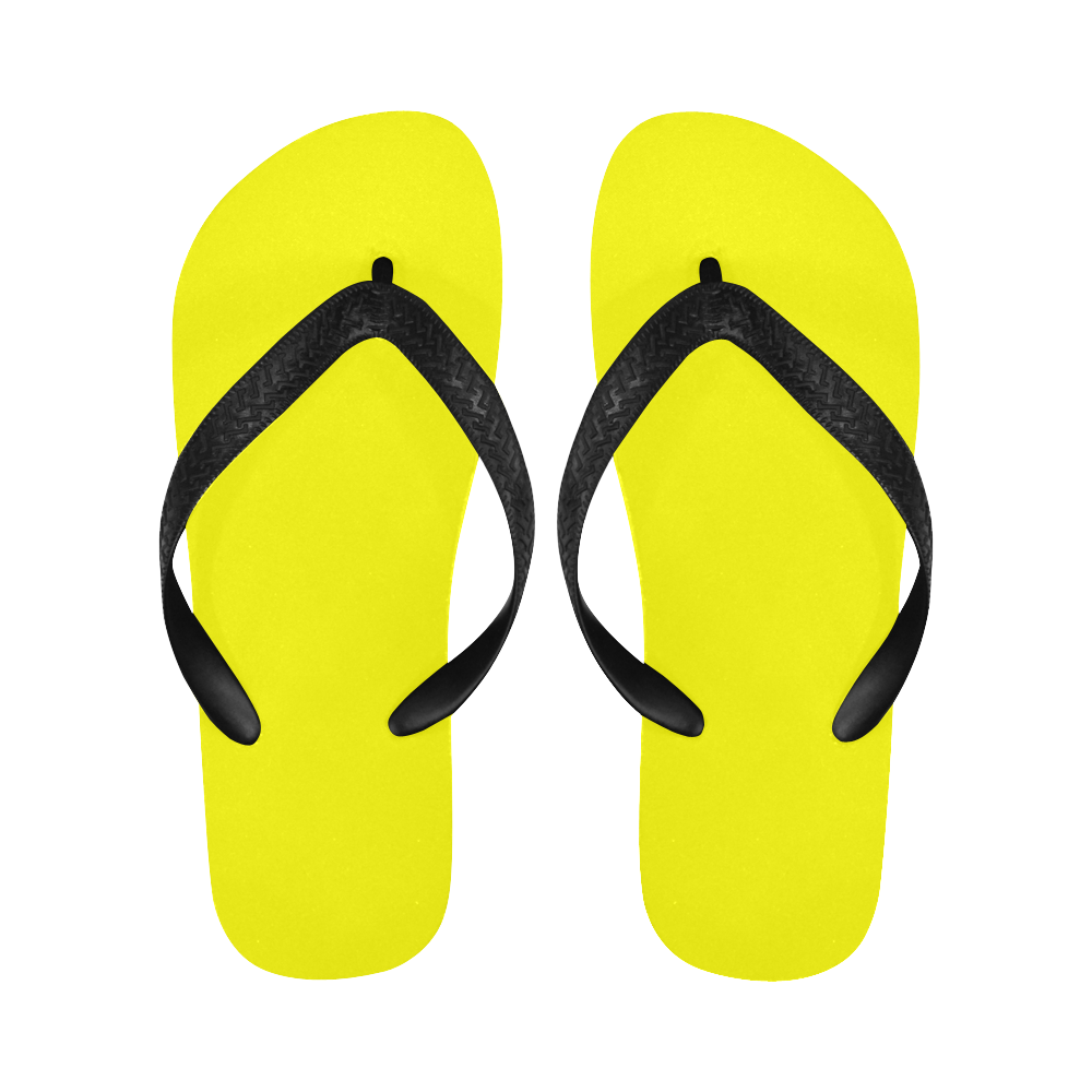 color yellow Flip Flops for Men/Women (Model 040)