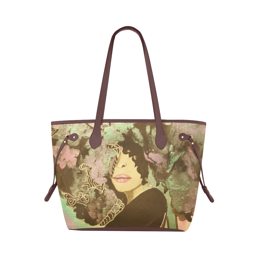 Blooming In Motion Clover Canvas Tote Bag (Model 1661)