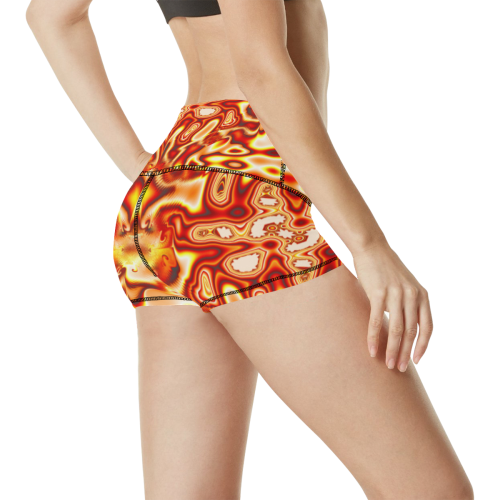 Infected Women's All Over Print Yoga Shorts (Model L17)