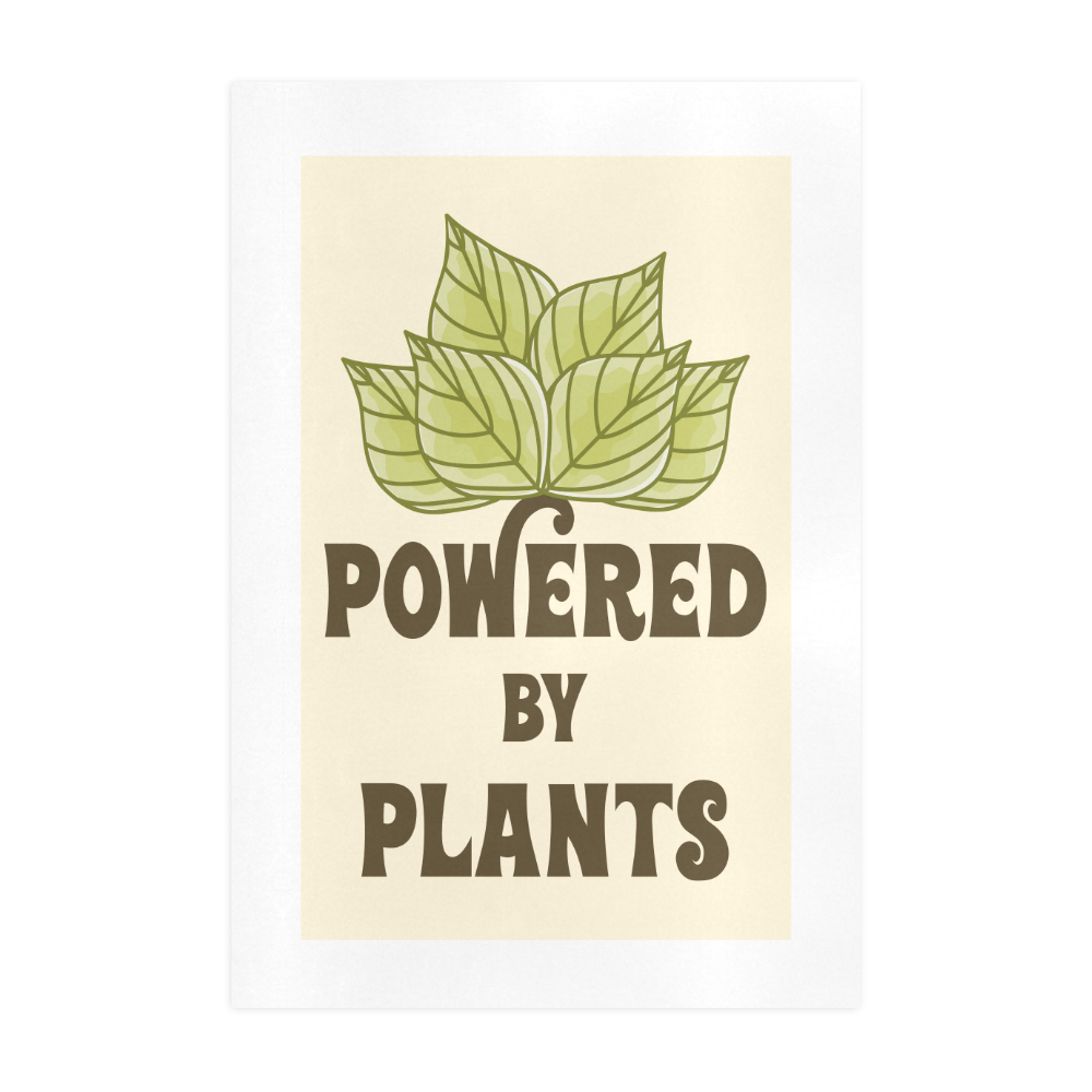 Powered by Plants (vegan) Art Print 19‘’x28‘’