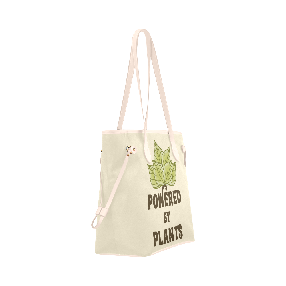 Powered by Plants (vegan) Clover Canvas Tote Bag (Model 1661)