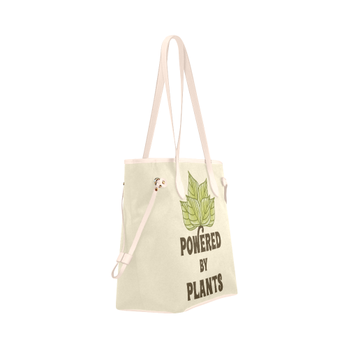 Powered by Plants (vegan) Clover Canvas Tote Bag (Model 1661)