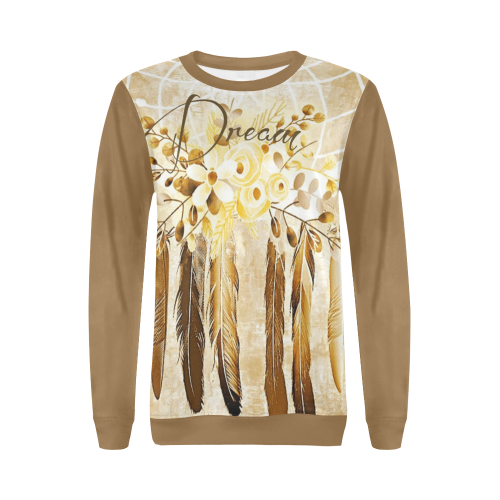 dreamcatcher dream All Over Print Crewneck Sweatshirt for Women (Model H18)