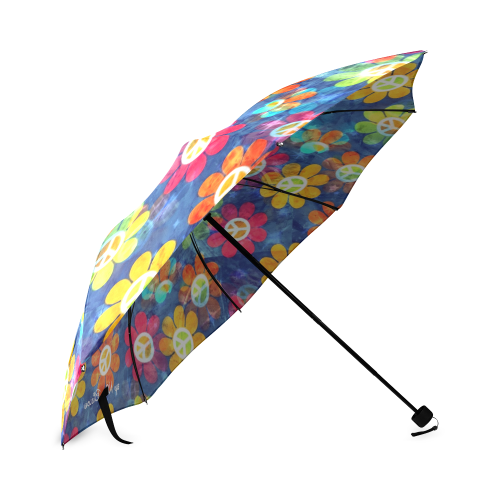 Flower of Power by Nico Bielow Foldable Umbrella (Model U01)