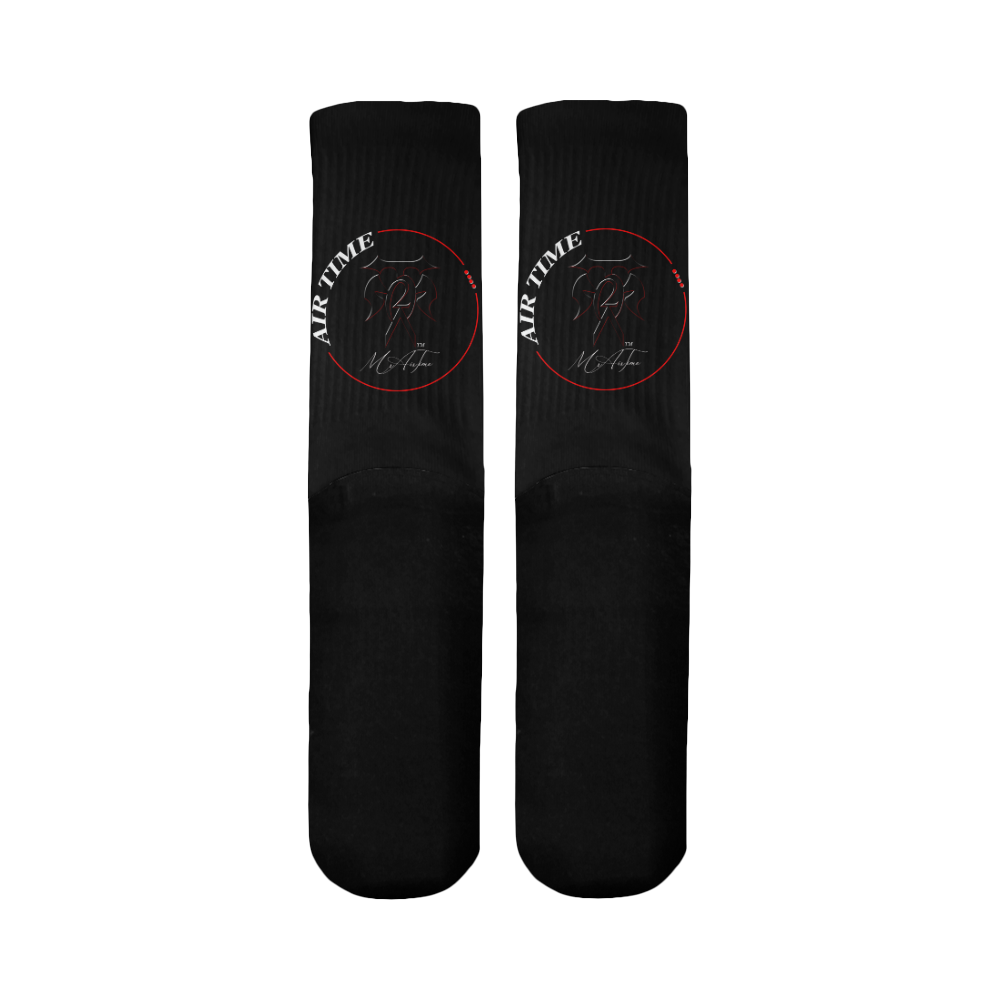 Socks-My Gaming Logo- Mid-Calf Socks (Black Sole)