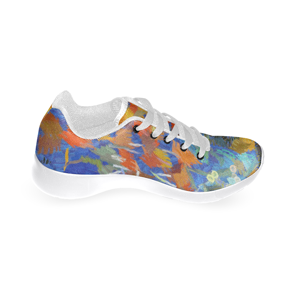 Colorful paint strokes Women’s Running Shoes (Model 020)