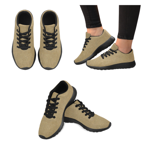 Burlap Coffee Sack Men’s Running Shoes (Model 020)