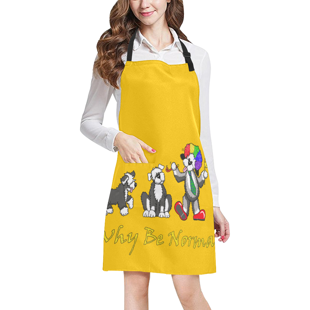 Y B Normal -yellow All Over Print Apron