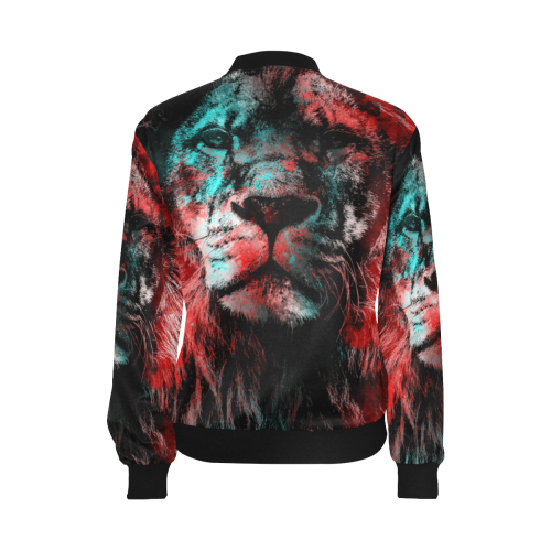 lion jbjart #lion All Over Print Bomber Jacket for Women (Model H36)