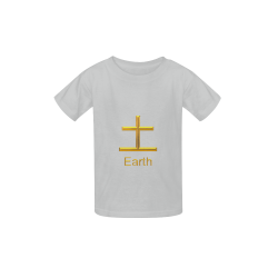 b-Golden Asian Symbol for Earth Kid's  Classic T-shirt (Model T22)