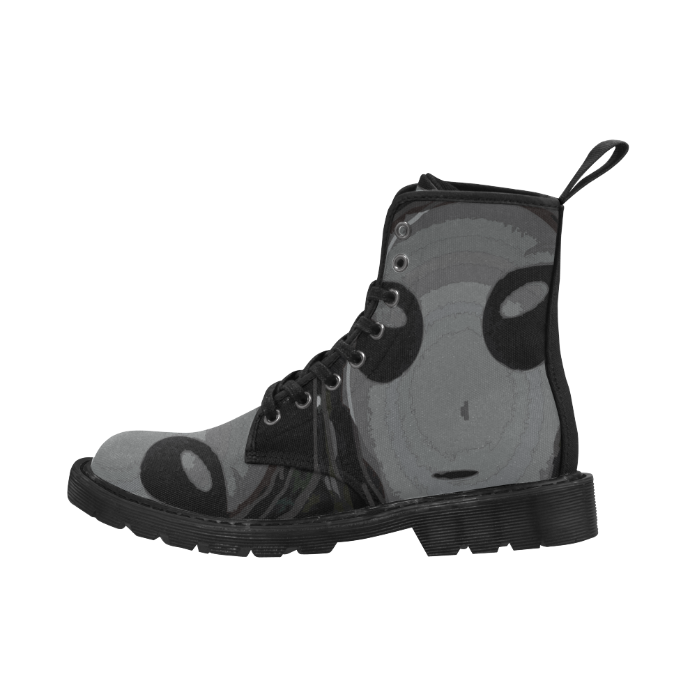 Alien Boot Male Gray Martin Boots for Men (Black) (Model 1203H)