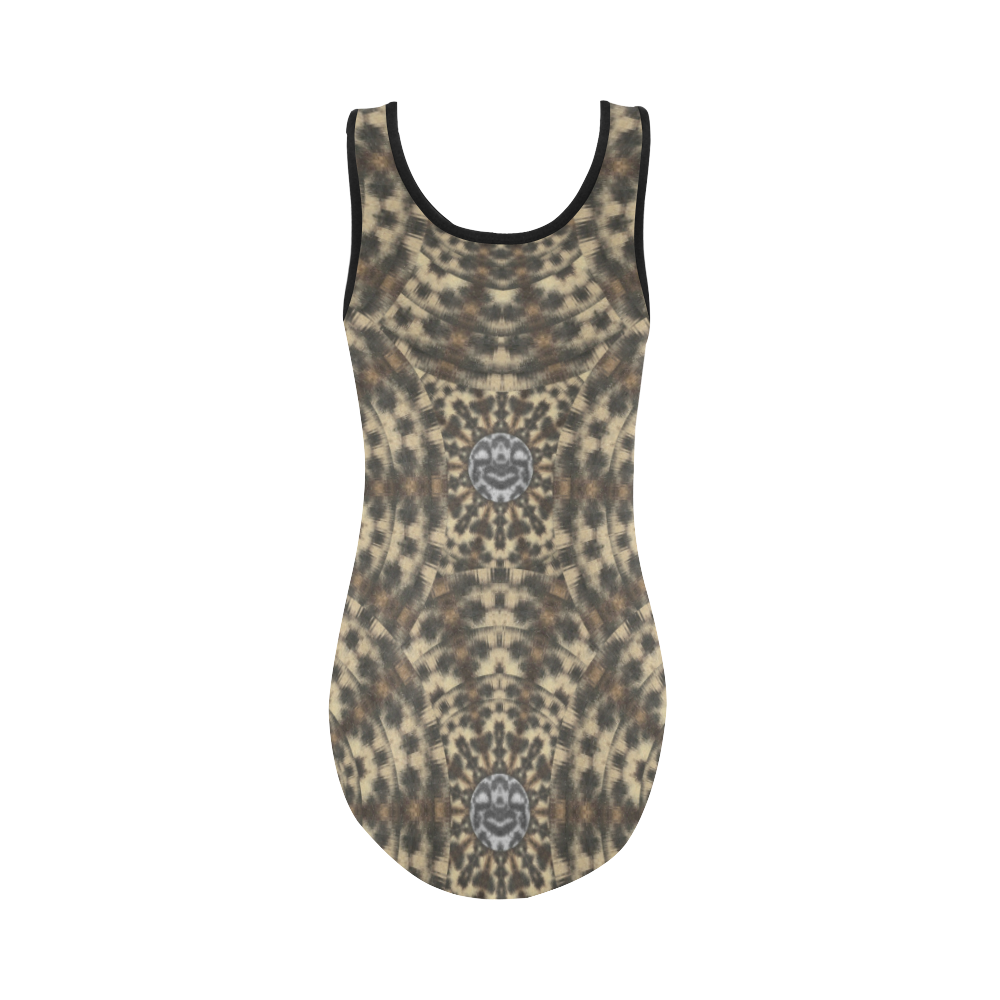 I am big cat with sweet catpaws decorative Vest One Piece Swimsuit (Model S04)
