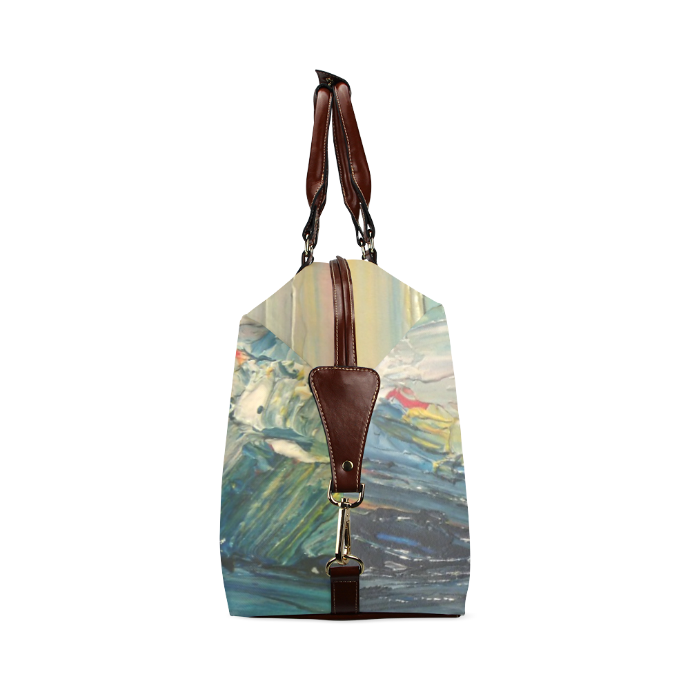Mountains painting Classic Travel Bag (Model 1643) Remake