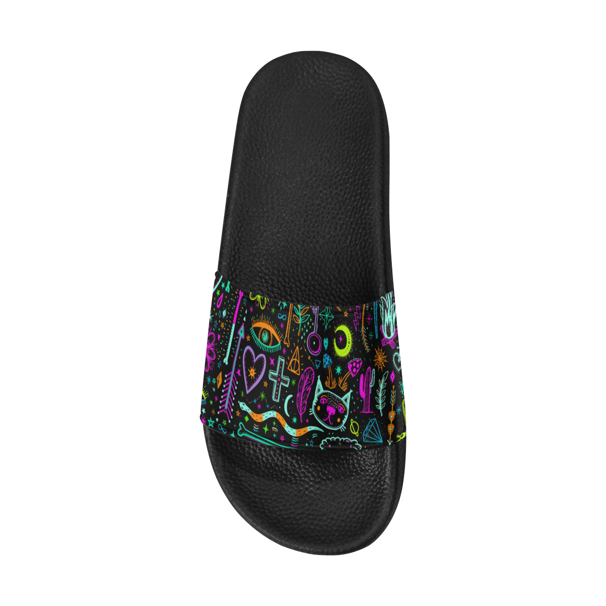 Funny Nature Of Life Sketchnotes Pattern 3 Men's Slide Sandals (Model 057)