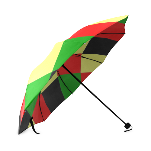 Afrocentric Checkers Foldable Umbrella (Model U01)