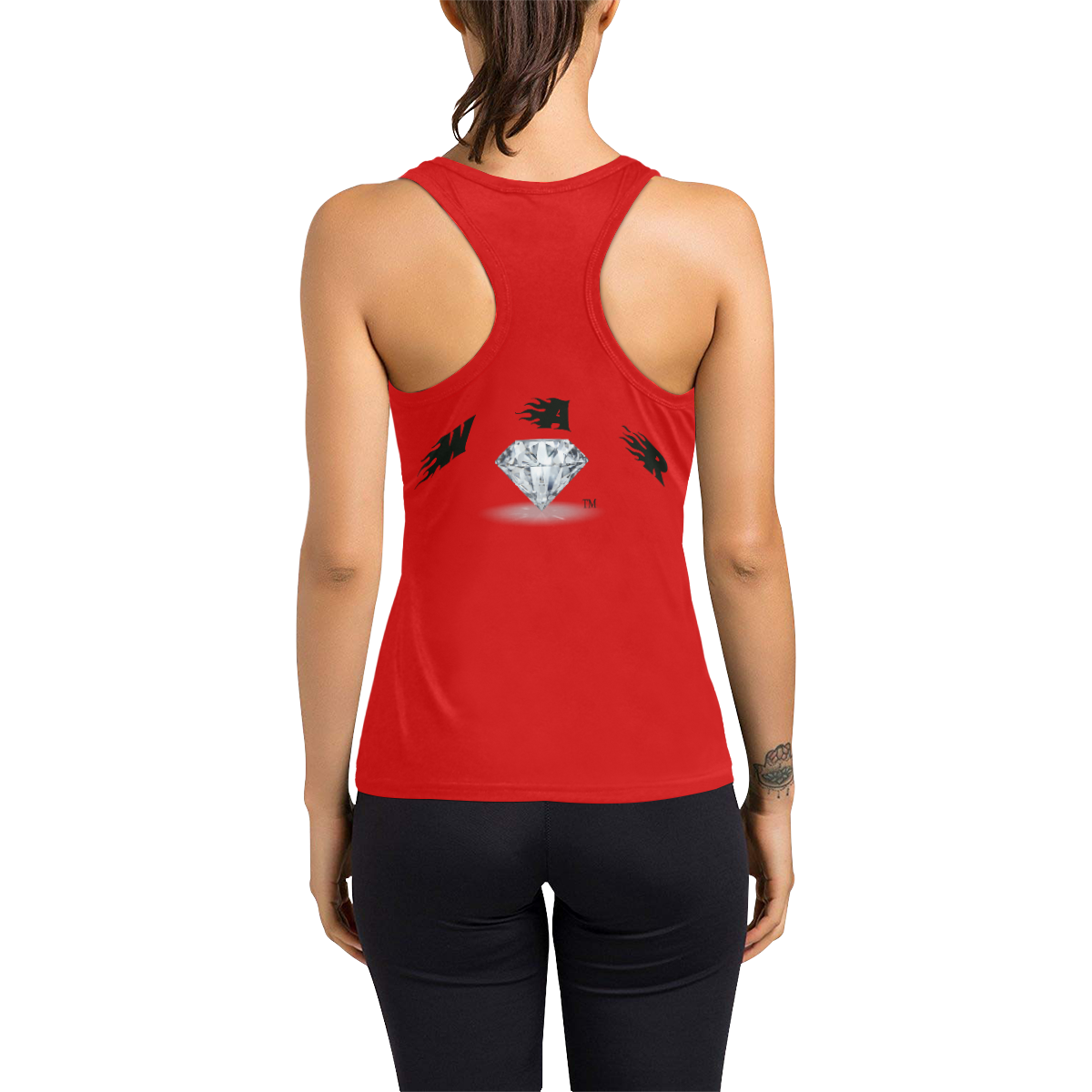 RED Women's Racerback Tank Top (Model T60)