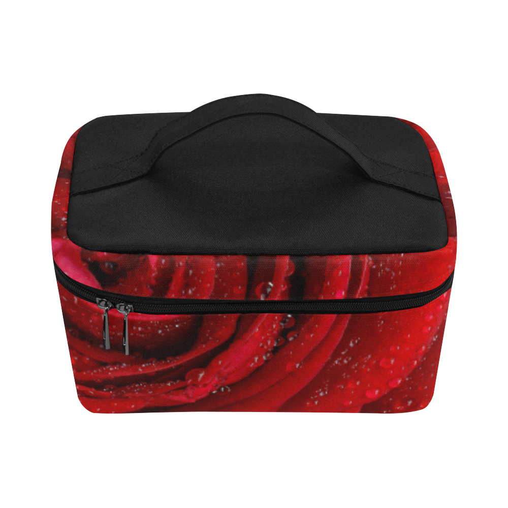 Red rosa Lunch Bag/Large (Model 1658)