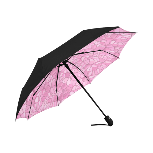 Pink Crystals Anti-UV Auto-Foldable Umbrella (Underside Printing) (U06)