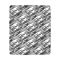 Alien Troops - Black & White Ultra-Soft Micro Fleece Blanket 50"x60"