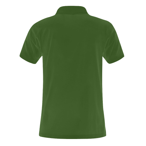 Las Vegas Craps Dice on Green Men's Polo Shirt (Model T24)