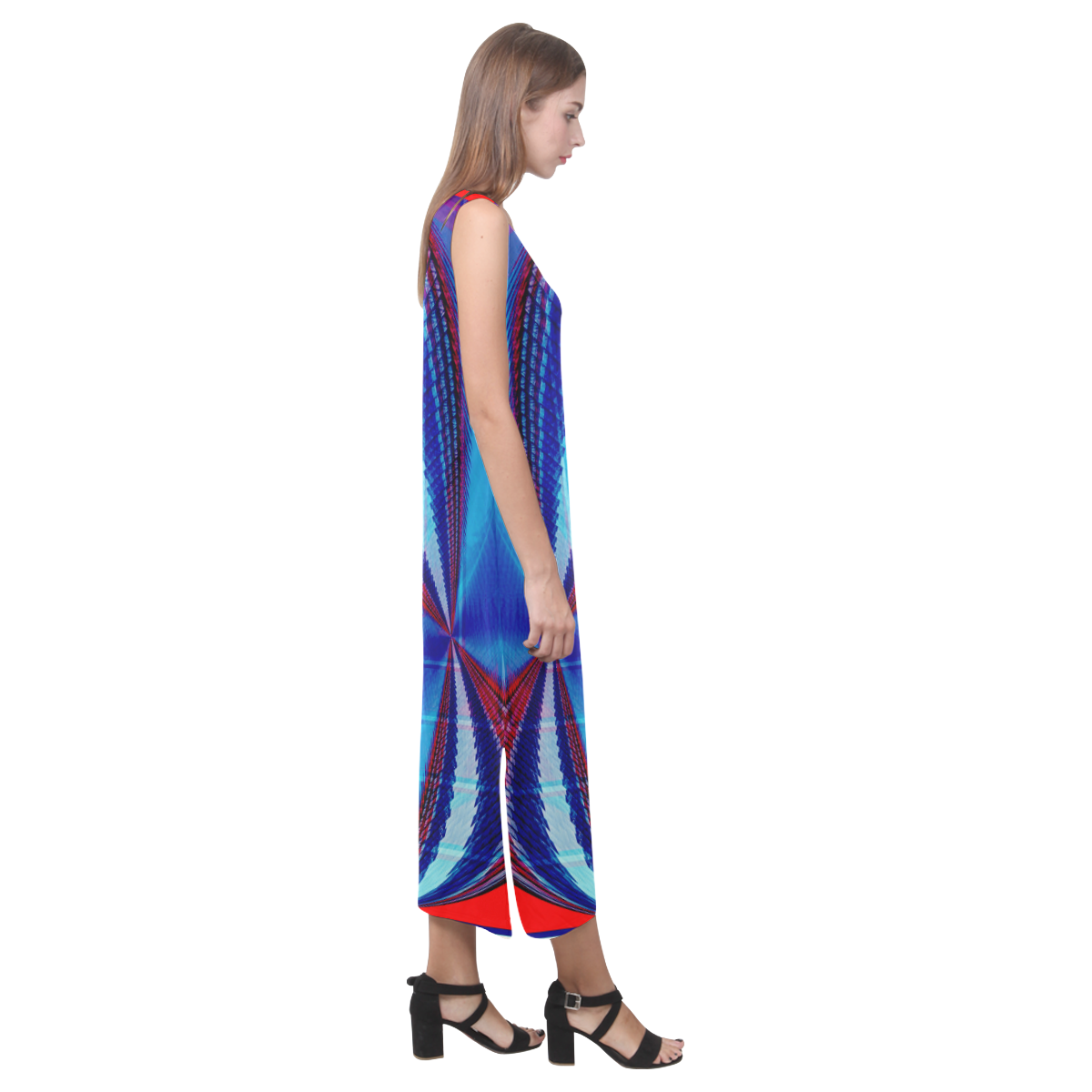 FLYIN Phaedra Sleeveless Open Fork Long Dress (Model D08)