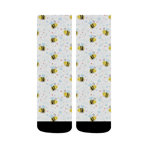 Cute Bee Pattern Crew Socks