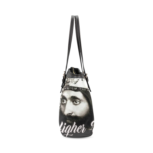 Higher Tings HIM Tote Leather Tote Bag/Small (Model 1640)